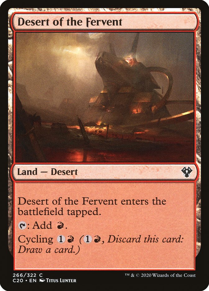 Desert of the Fervent [Commander 2020] | Tabernacle Games