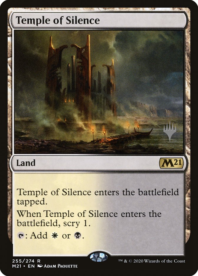 Temple of Silence (Promo Pack) [Core Set 2021 Promos] | Tabernacle Games