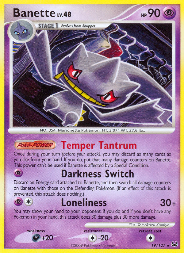 Banette (19/127) [Platinum: Base Set] | Tabernacle Games