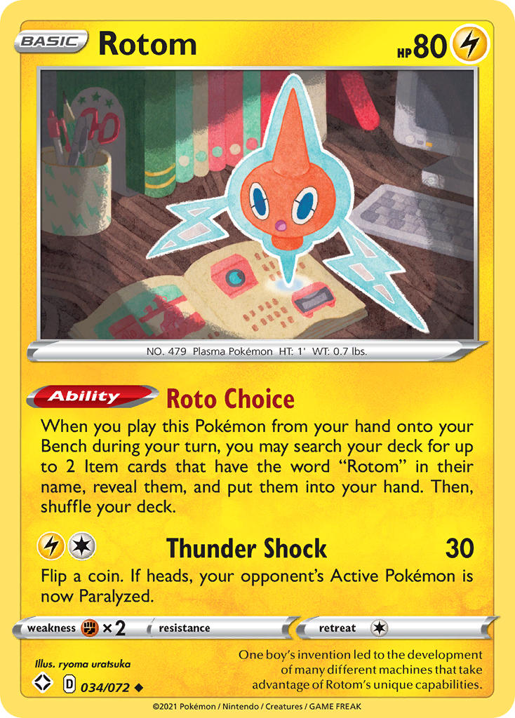 Rotom (034/072) [Sword & Shield: Shining Fates] | Tabernacle Games