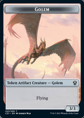 Golem (025) // Thopter Token [Commander 2021 Tokens] | Tabernacle Games