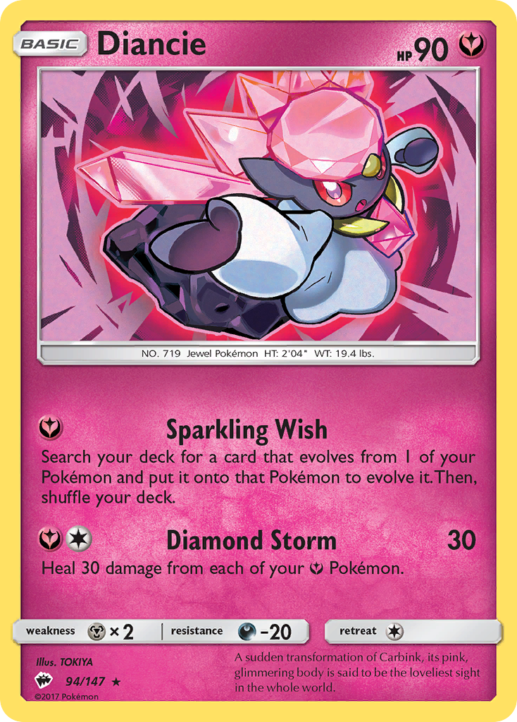 Diancie (94/147) [Sun & Moon: Burning Shadows] | Tabernacle Games