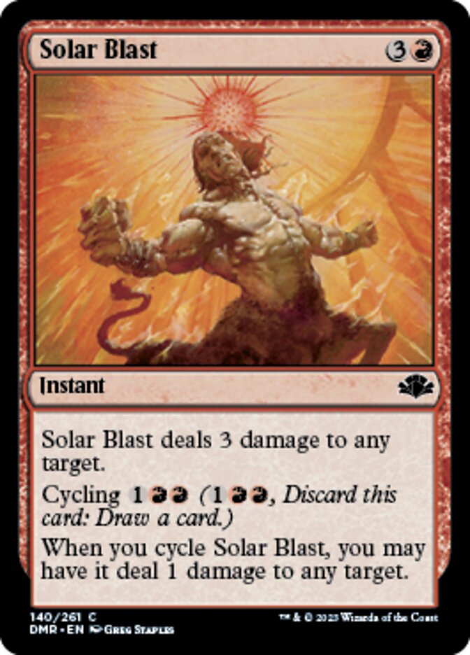 Solar Blast [Dominaria Remastered] | Tabernacle Games