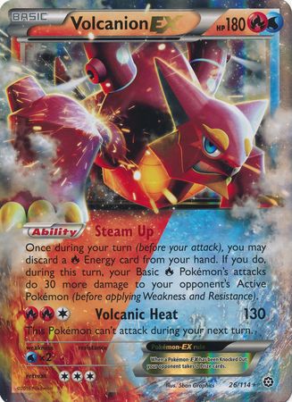 Volcanion EX (26/114) (Jumbo Card) [XY: Steam Siege] | Tabernacle Games
