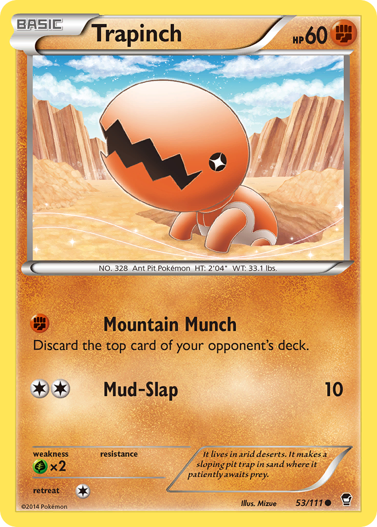 Trapinch (53/111) [XY: Furious Fists] | Tabernacle Games