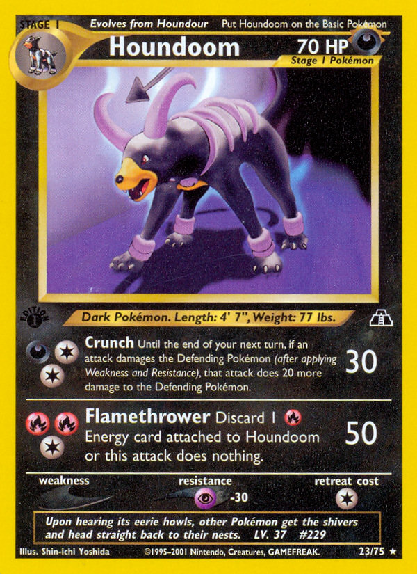 Houndoom (23/75) [Neo Discovery 1st Edition] | Tabernacle Games
