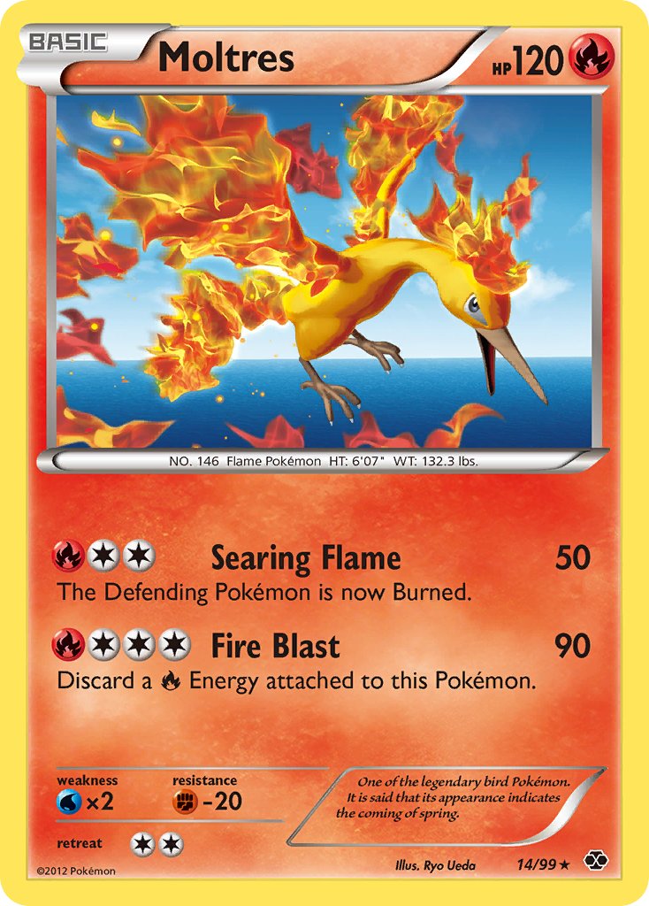 Moltres (14/99) (Blister Exclusive) [Black & White: Next Destinies] | Tabernacle Games
