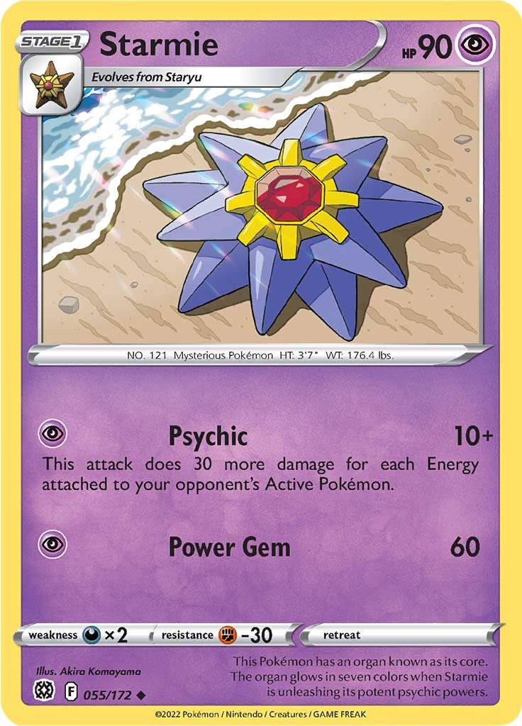 Starmie (055/172) [Sword & Shield: Brilliant Stars] | Tabernacle Games