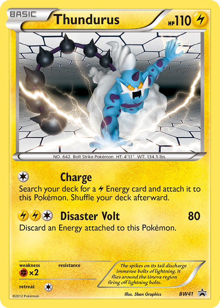 Thundurus (BW41) [Black & White: Black Star Promos] | Tabernacle Games