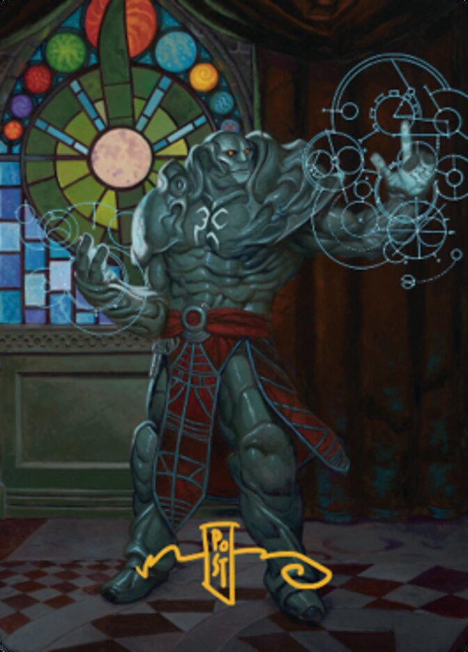 Karn, Living Legacy Art Card 2 (Gold-Stamped Signature) [Dominaria United Art Series] | Tabernacle Games