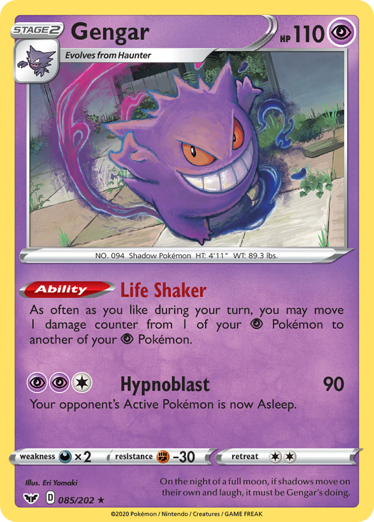 Gengar (085/202) [Sword & Shield: Base Set] | Tabernacle Games