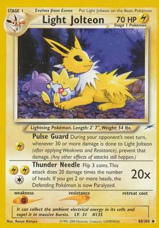 Light Jolteon (48/105) [Neo Destiny Unlimited] | Tabernacle Games