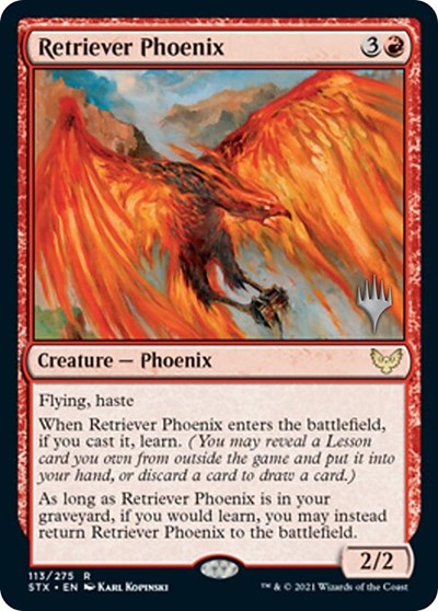 Retriever Phoenix (Promo Pack) [Strixhaven: School of Mages Promos] | Tabernacle Games