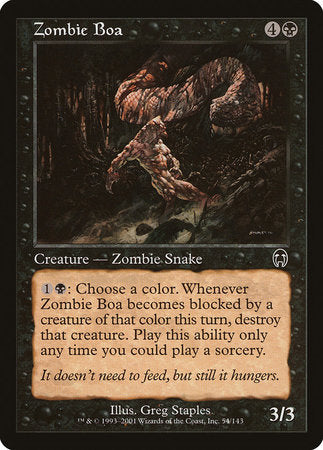 Zombie Boa [Apocalypse] | Tabernacle Games