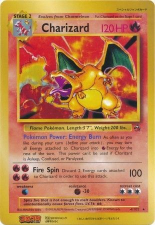 Charizard (4/102) (CoroCoro Promo) (Jumbo Card) [Base Set Unlimited] | Tabernacle Games