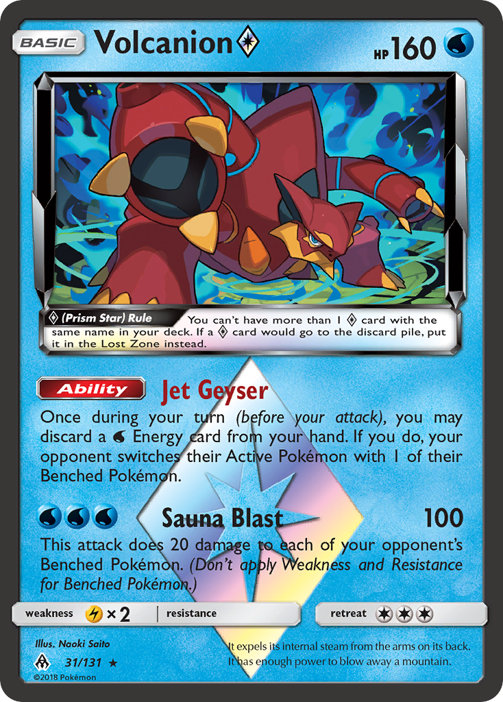 Volcanion (31/131) (Prism Star) [Sun & Moon: Forbidden Light] | Tabernacle Games