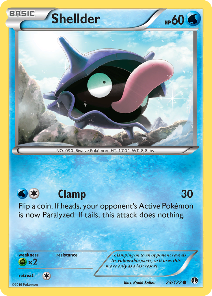 Shellder (23/122) [XY: BREAKpoint] | Tabernacle Games