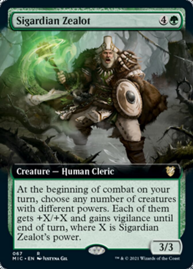 Sigardian Zealot (Extended) [Innistrad: Midnight Hunt Commander] | Tabernacle Games