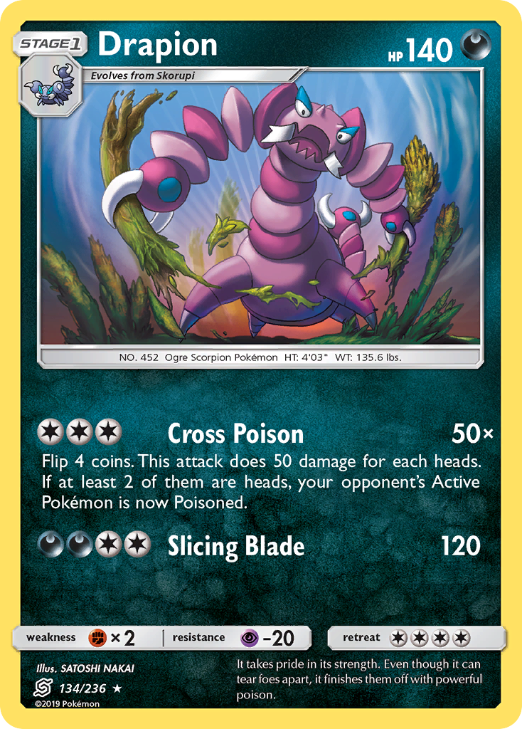 Drapion (134/236) [Sun & Moon: Unified Minds] | Tabernacle Games