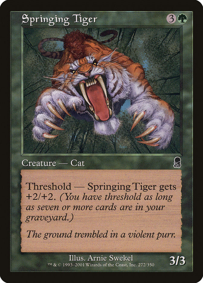 Springing Tiger [Odyssey] | Tabernacle Games