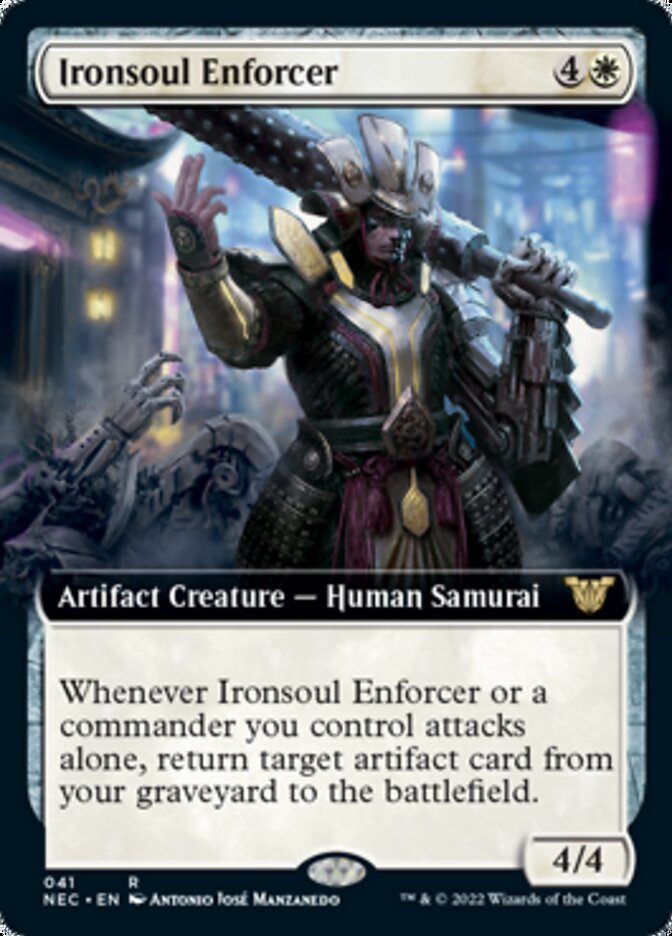 Ironsoul Enforcer (Extended) [Kamigawa: Neon Dynasty Commander] | Tabernacle Games