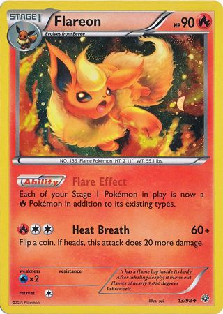 Flareon (13/98) (Cosmos Holo) [XY: Ancient Origins] | Tabernacle Games