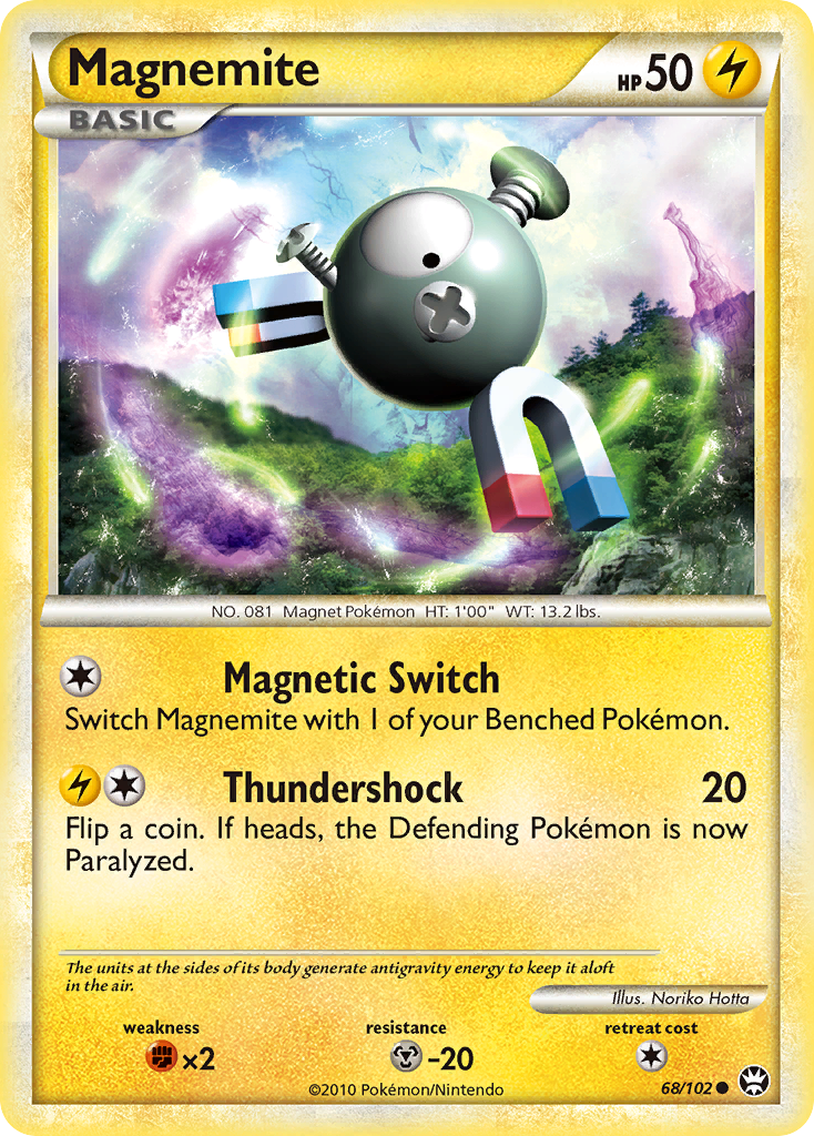 Magnemite (68/102) [HeartGold & SoulSilver: Triumphant] | Tabernacle Games