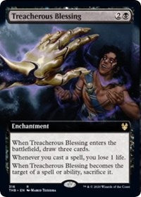 Treacherous Blessing (Extended Art) [Theros Beyond Death] | Tabernacle Games