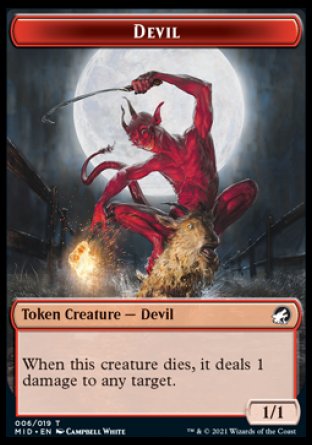 Devil Token [Innistrad: Midnight Hunt Tokens] | Tabernacle Games