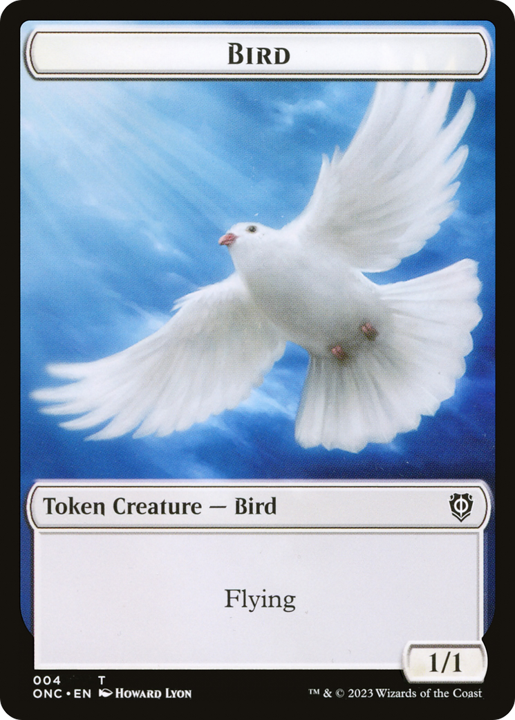 Bird // Cat Double-Sided Token [Phyrexia: All Will Be One Commander Tokens] | Tabernacle Games