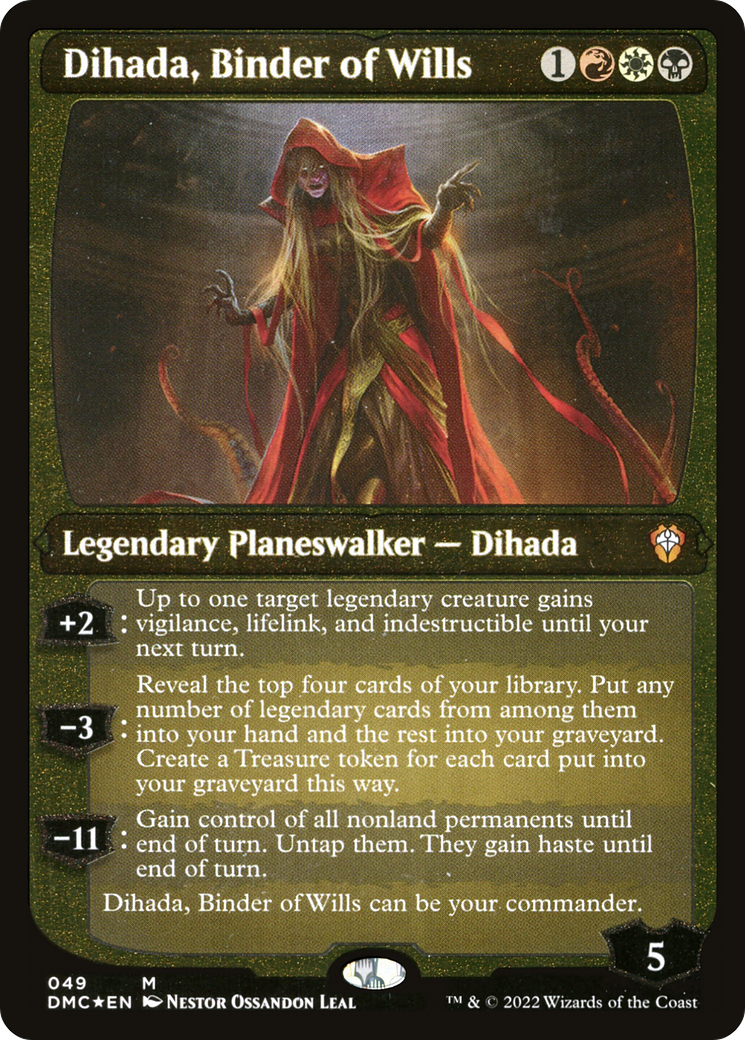 Dihada, Binder of Wills (Showcase Display Commander) [Dominaria United Commander] | Tabernacle Games