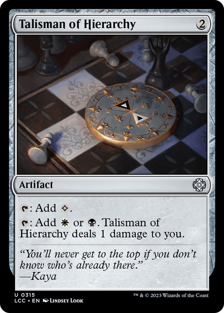 Talisman of Hierarchy [The Lost Caverns of Ixalan Commander] | Tabernacle Games