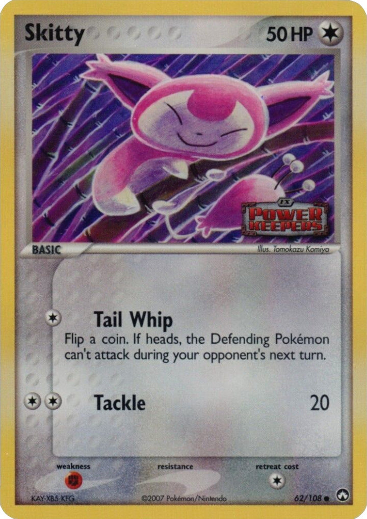 Skitty (62/108) (Stamped) [EX: Power Keepers] | Tabernacle Games