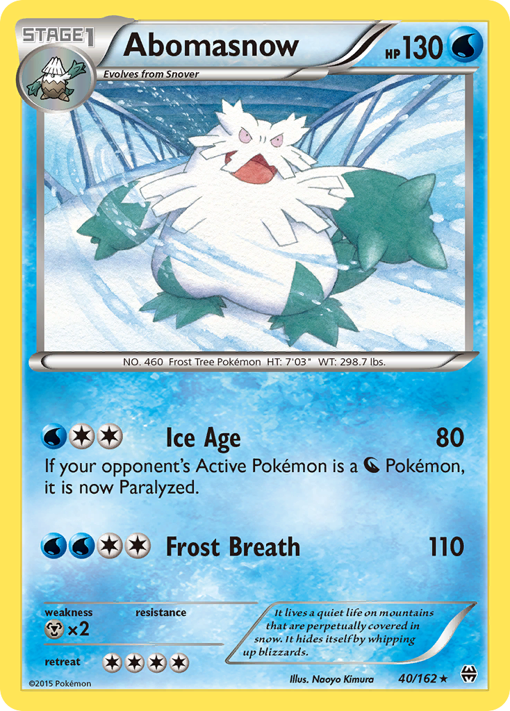 Abomasnow (40/162) [XY: BREAKthrough] | Tabernacle Games