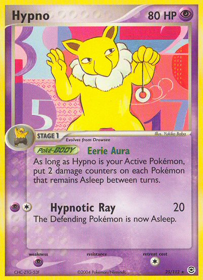 Hypno (25/112) [EX: FireRed & LeafGreen] | Tabernacle Games