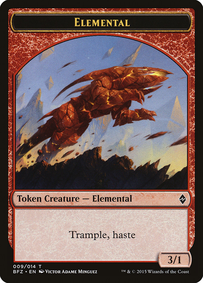 Elemental (009/014) [Battle for Zendikar Tokens] | Tabernacle Games