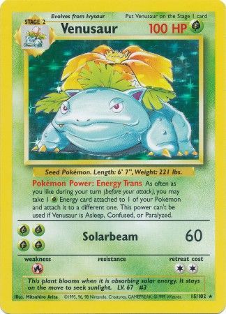 Venusaur (15/102) [Base Set Unlimited] | Tabernacle Games