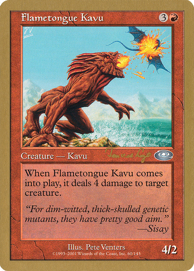 Flametongue Kavu (Tom van de Logt) [World Championship Decks 2001] | Tabernacle Games