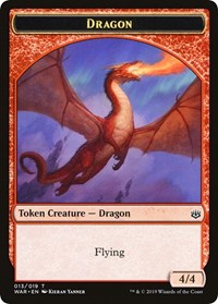 Dragon // Spirit Double-sided Token (Challenger 2020) [Unique and Miscellaneous Promos] | Tabernacle Games