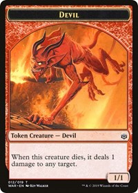 Devil // Satyr Double-sided Token (Challenger 2020) [Unique and Miscellaneous Promos] | Tabernacle Games