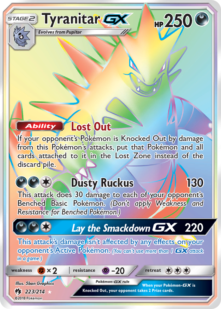 Tyranitar GX (223/214) [Sun & Moon: Lost Thunder] | Tabernacle Games