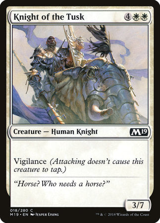 Knight of the Tusk [Core Set 2019] | Tabernacle Games