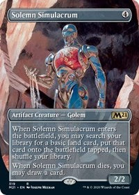 Solemn Simulacrum (Alternate Art) [Core Set 2021] | Tabernacle Games