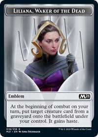 Emblem - Liliana, Waker of the Dead [Core Set 2021] | Tabernacle Games