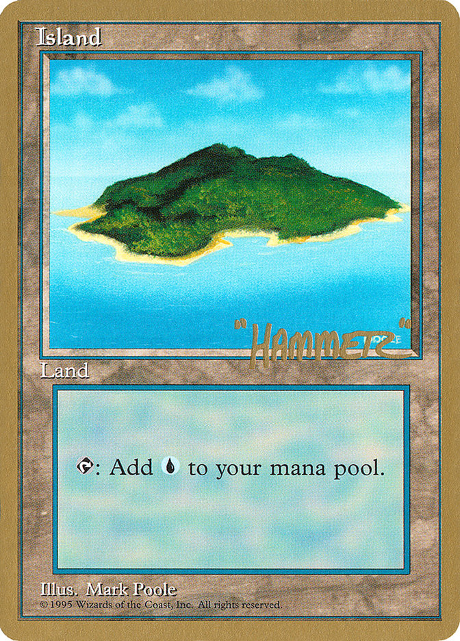 Island (shr367) (Shawn "Hammer" Regnier) [Pro Tour Collector Set] | Tabernacle Games