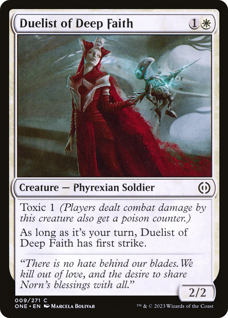 Duelist of Deep Faith [Phyrexia: All Will Be One] | Tabernacle Games