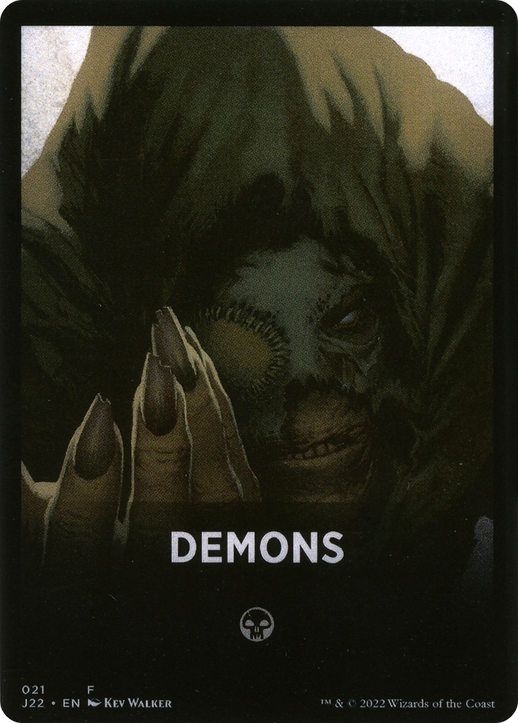 Demons Theme Card [Jumpstart 2022 Front Cards] | Tabernacle Games