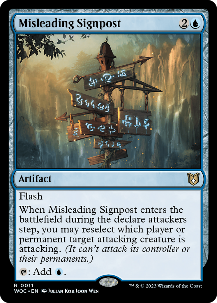 Misleading Signpost [Wilds of Eldraine Commander] | Tabernacle Games