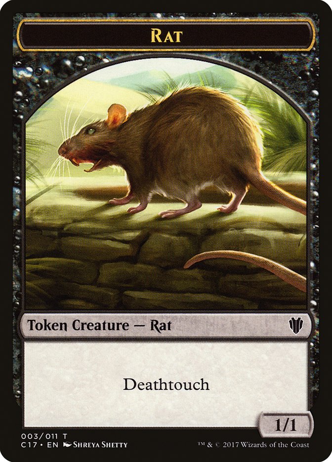 Rat Token [Commander 2017 Tokens] | Tabernacle Games