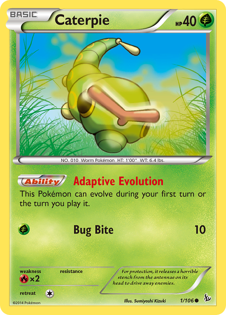 Caterpie (1/106) [XY: Flashfire] | Tabernacle Games